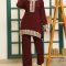 Maroon Grace Woolen Suit Set