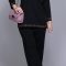Midnight Vine Embroidered Suit Set-1