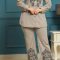 Stoneleaf Embroidered Cord Set